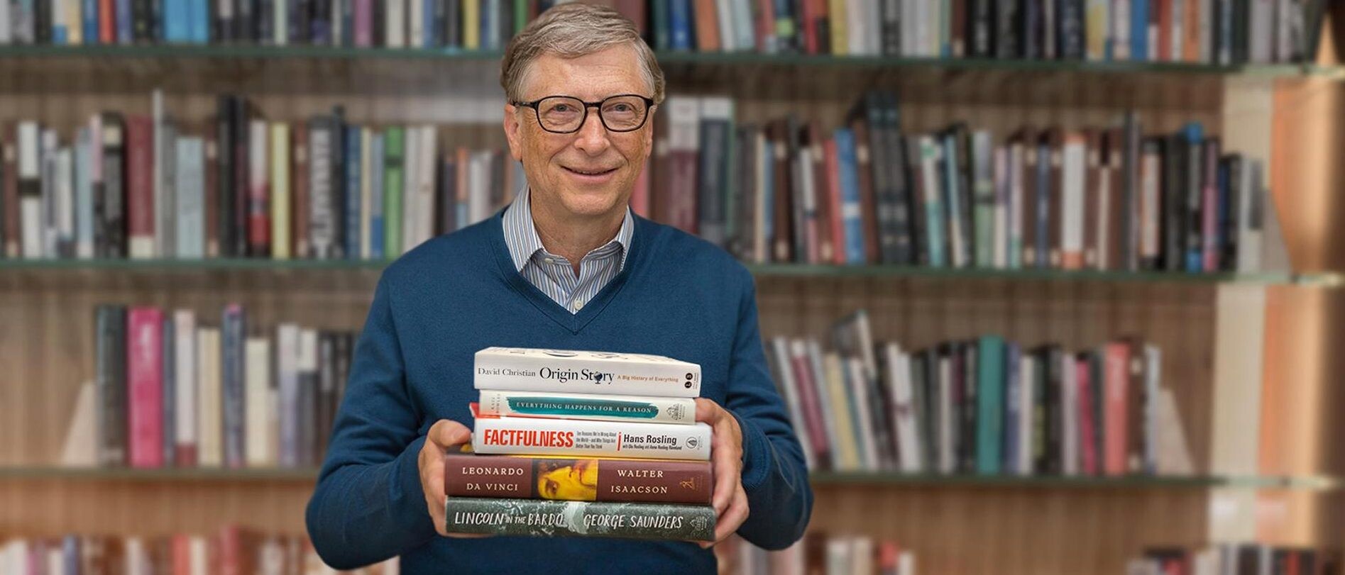 Všade s ním cestuje vrece plné kníh. Čo číta miliardár Bill Gates tento rok?