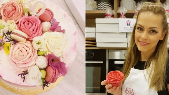 Odišla z advokátskej firmy a začala piecť. Svoje cupcakes zdobí kvetinami z mascarpone krému