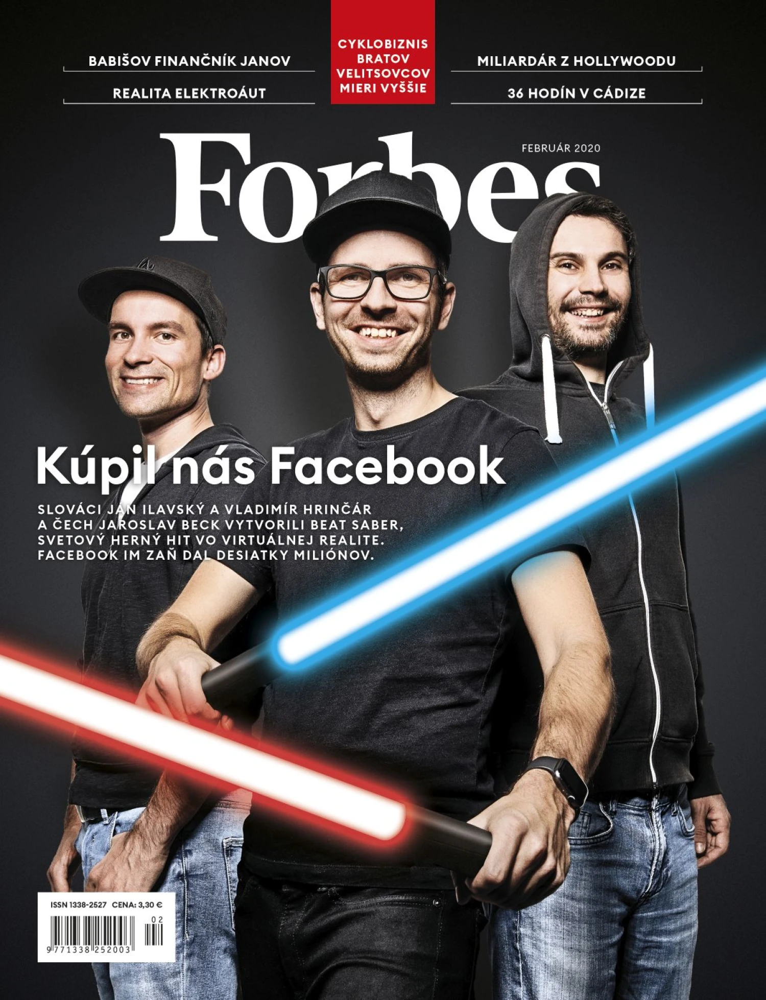 Titulka Forbesu po predaji Beat Saber v roku 2020. Foto: Ondřej Pýcha.