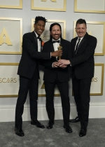 Jon Batiste (zľava), Trent Reznor, Atticus Ross, Oscar 2021