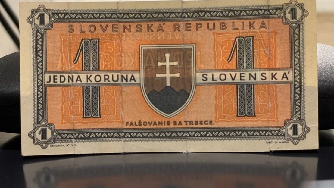 Aukčný rekord. Slovenská koruna z roku 1945 sa vydražila za takmer 50-tisíc eur