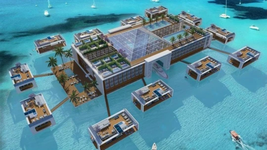 Plávajúce hotely sú čoraz populárnejšie. Jeden postaví v Dubaji aj Kempinski
