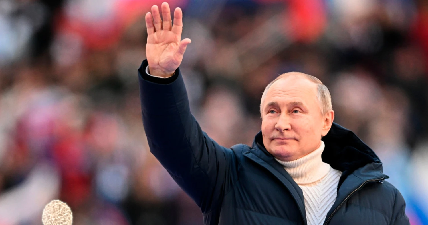 Na snímke Vladimir Putin