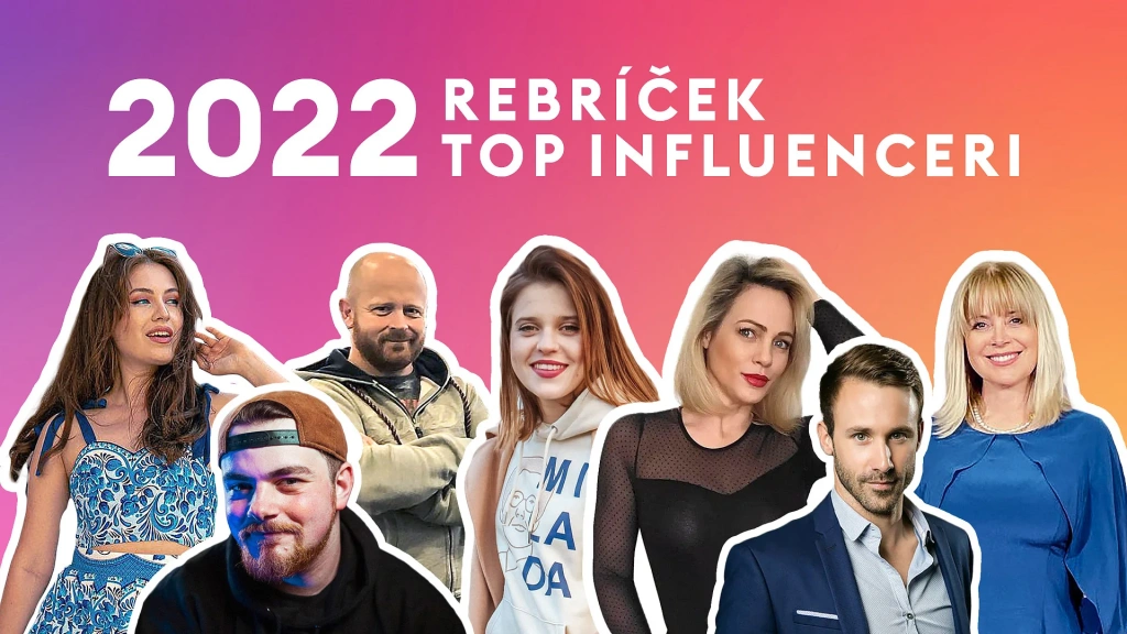 Rebríček: Top influenceri 2022