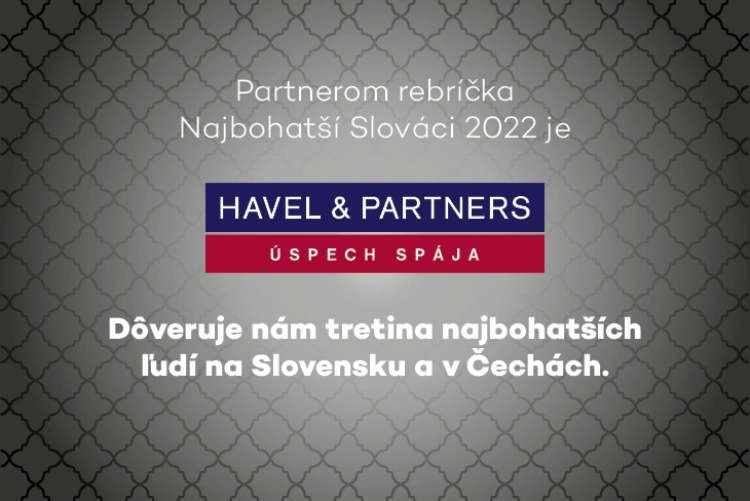 Havel & Partners – najbohatší Slováci 2022 – partner rebríčka