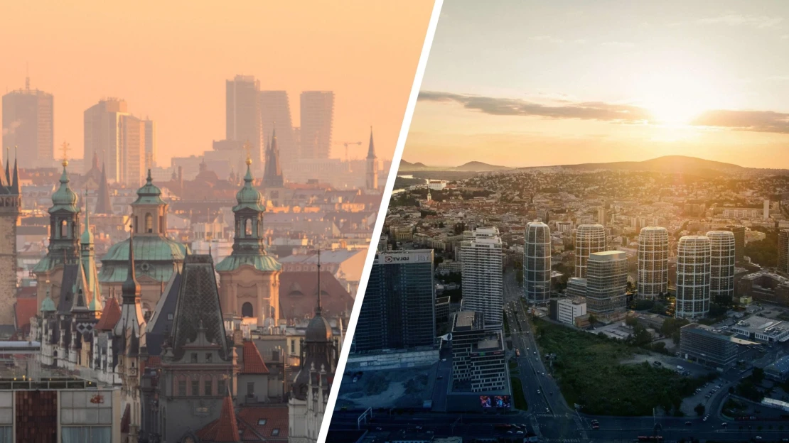 Bratský súboj: Bratislava plánuje mrakodrapy, Praha sa naopak drží pri zemi