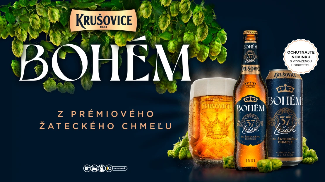 Hľadáte prémiovosť v pohári? Heineken Slovensko prichádza s novinkou Krušovice Bohém