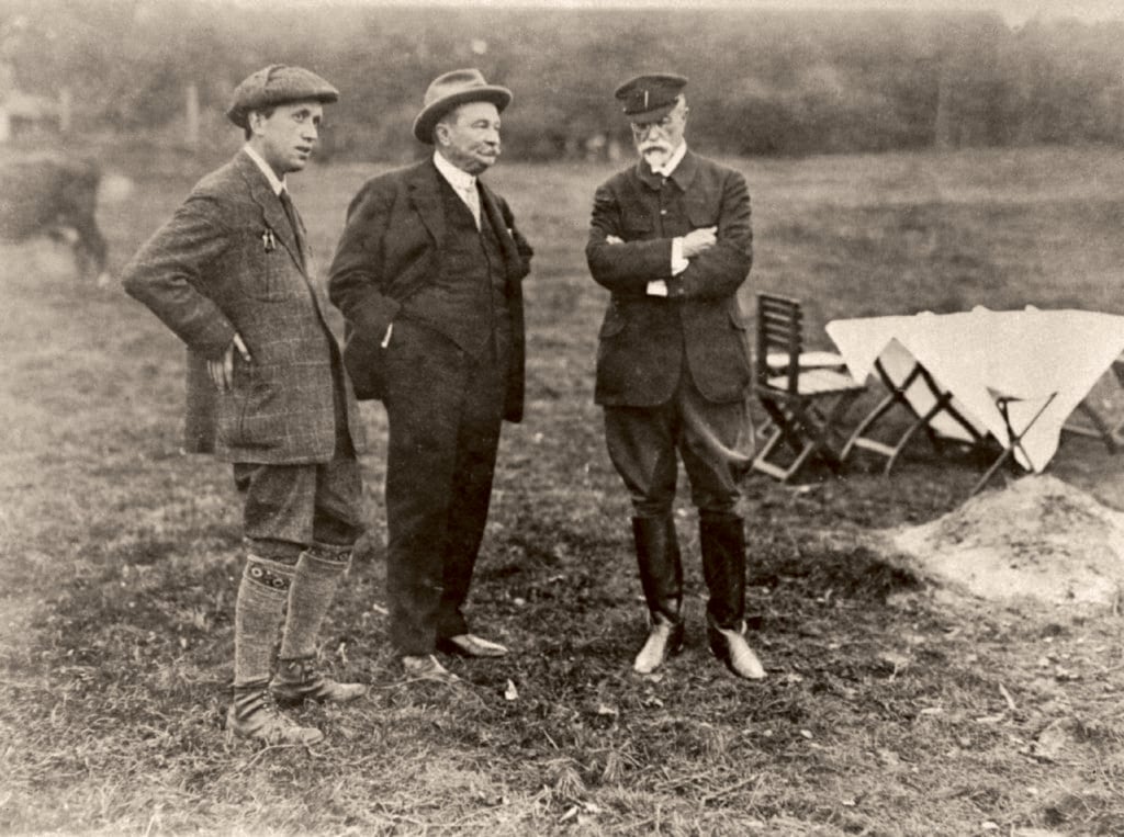 Karel Čapek, Jaroslav Preiss a Tomáš G. Masaryk. Foto: SITA