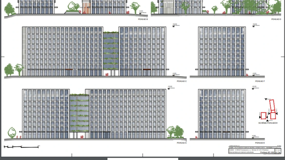 V Bratislave pri letisku vyrastú tri administratívne budovy. Developera vyjdú na desiatky miliónov