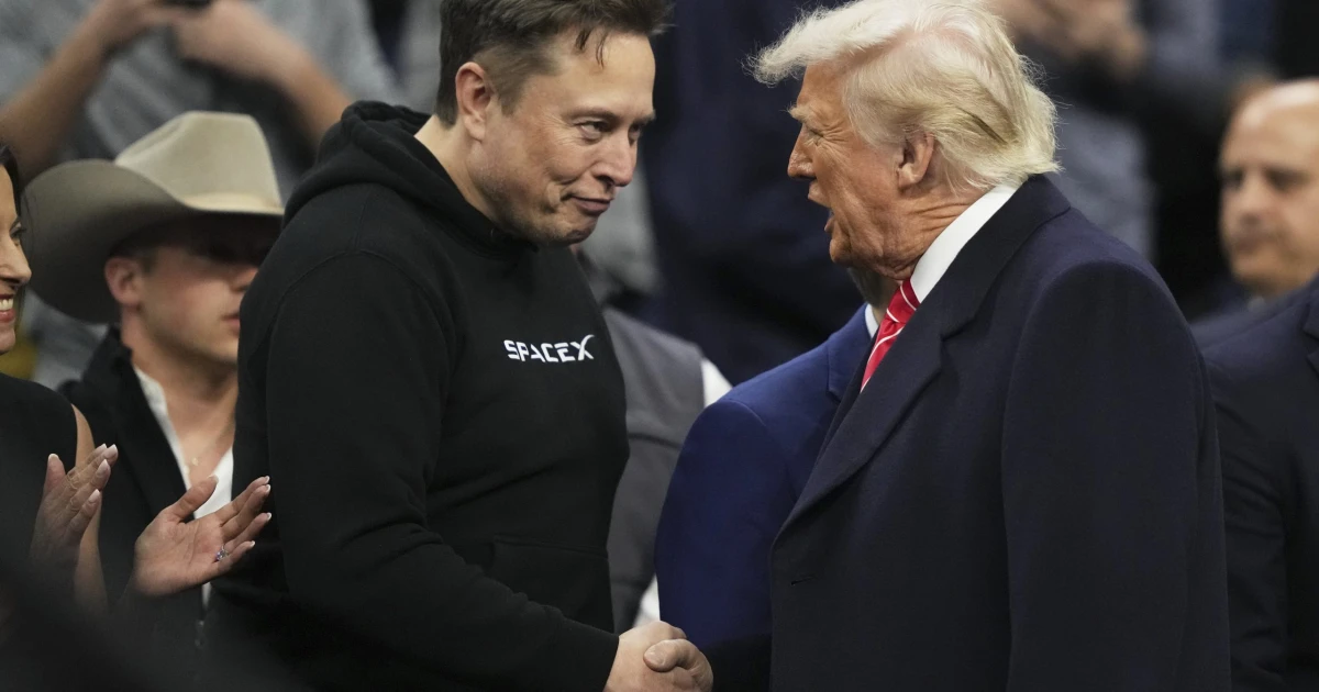 Elon Musk a Donald Trump