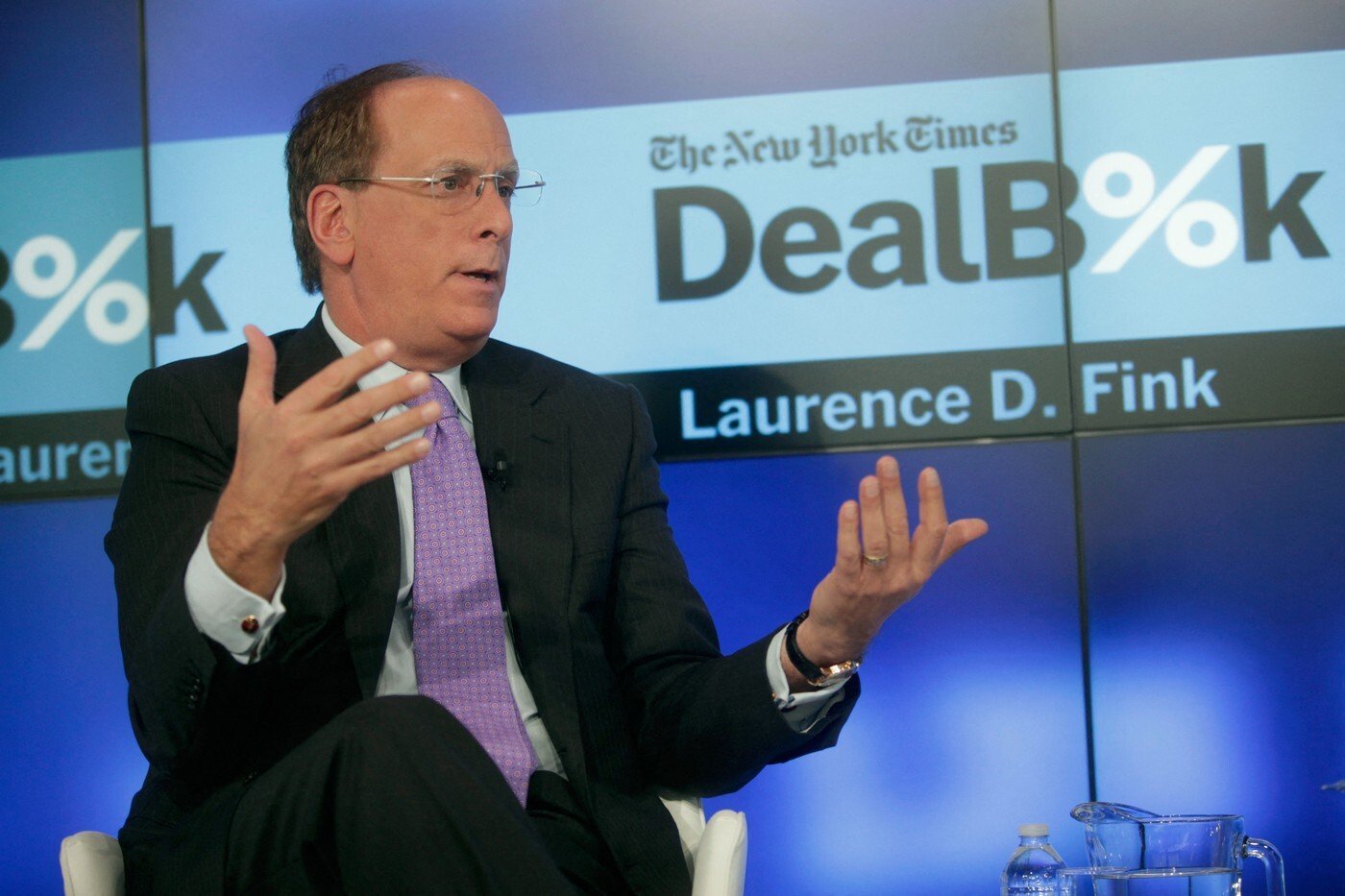 Na snímke je Larry Fink, CEO BlackRock.