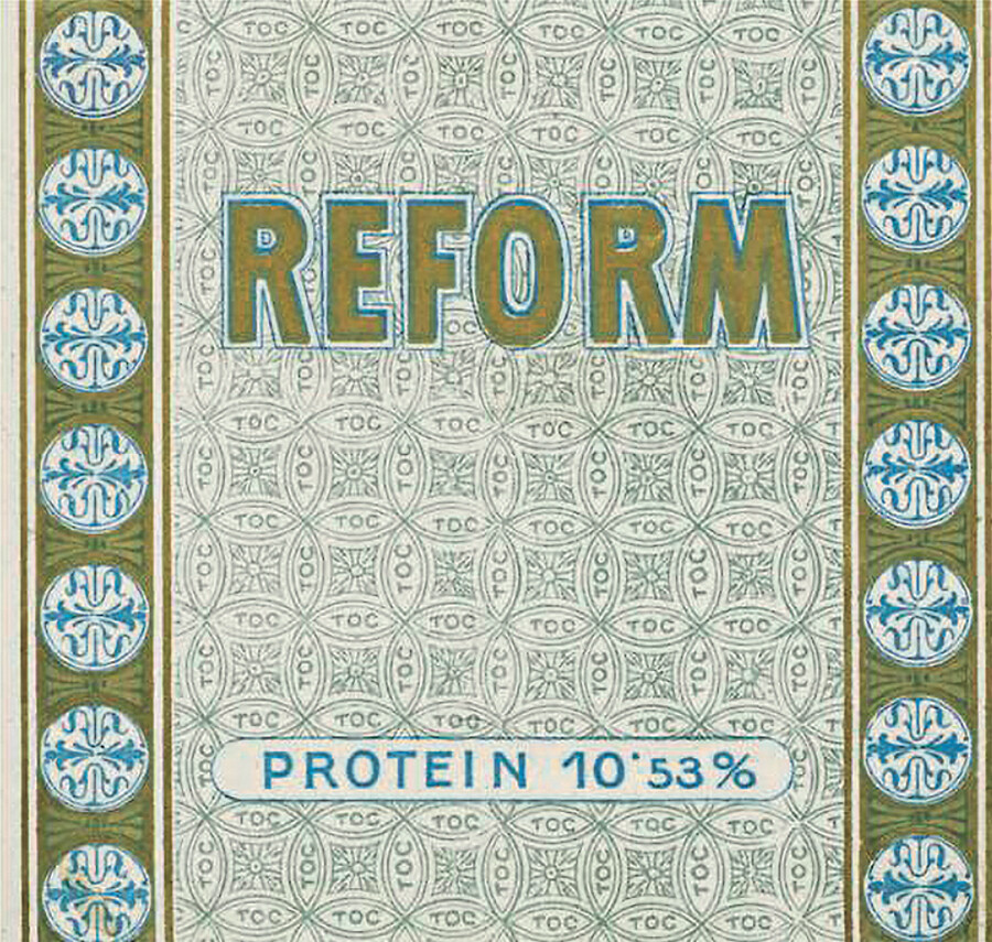 Obal Reform čokolády z roku 1902. Reprofoto: Orion