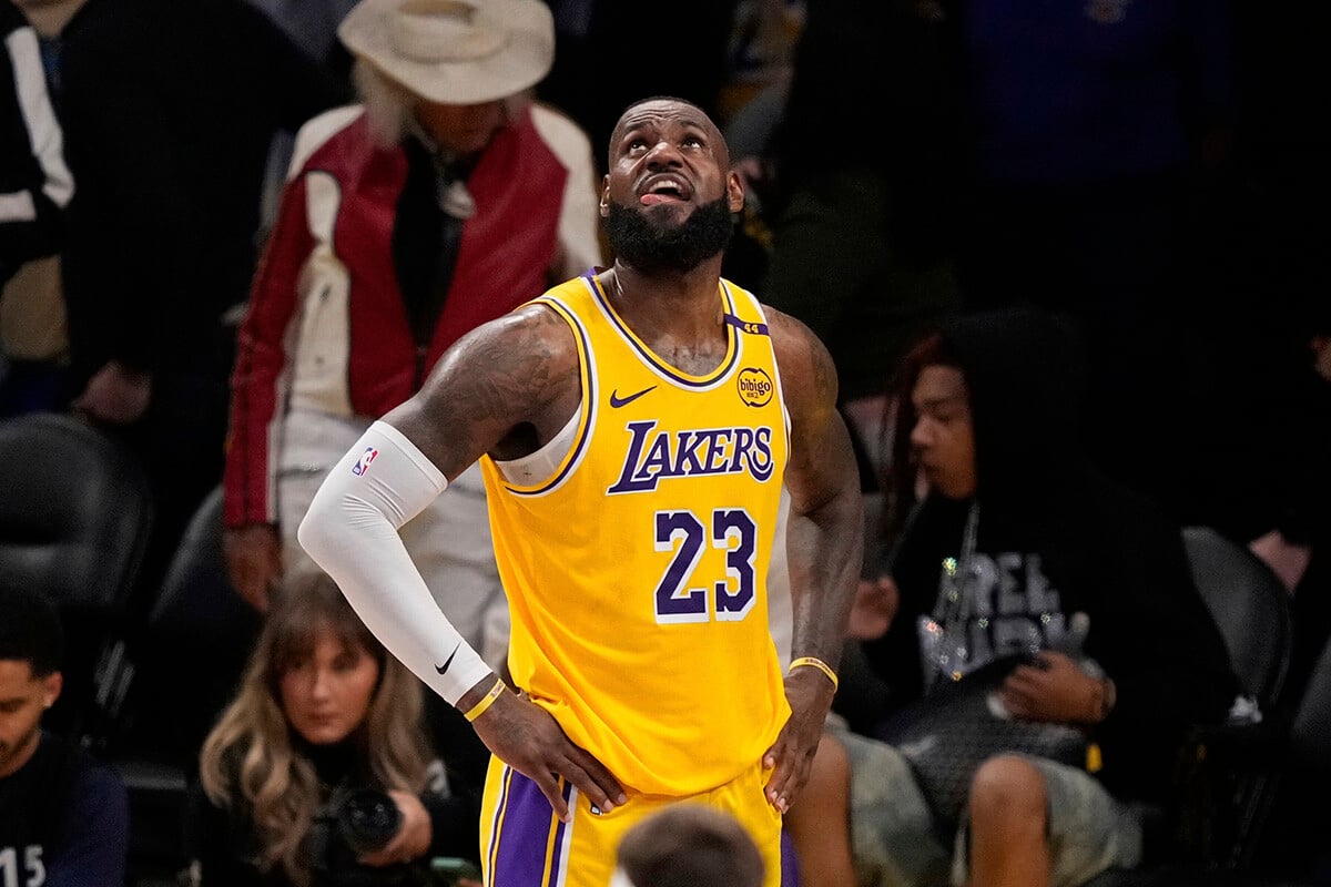 LeBron James z Los Angeles Lakers. FOTO: SITA/AP