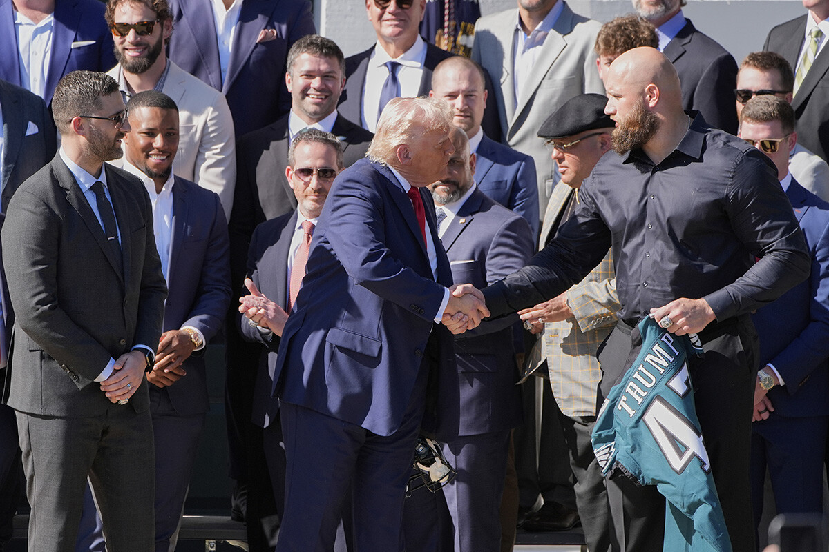 Donald Trump prijal víťazný tím NFL Philadelphia Eagles. Foto: SITA/AP