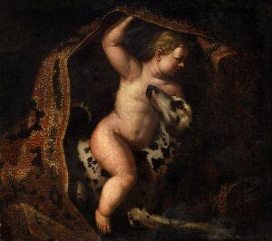 Chlapec s dalmatínom - Domenichino 