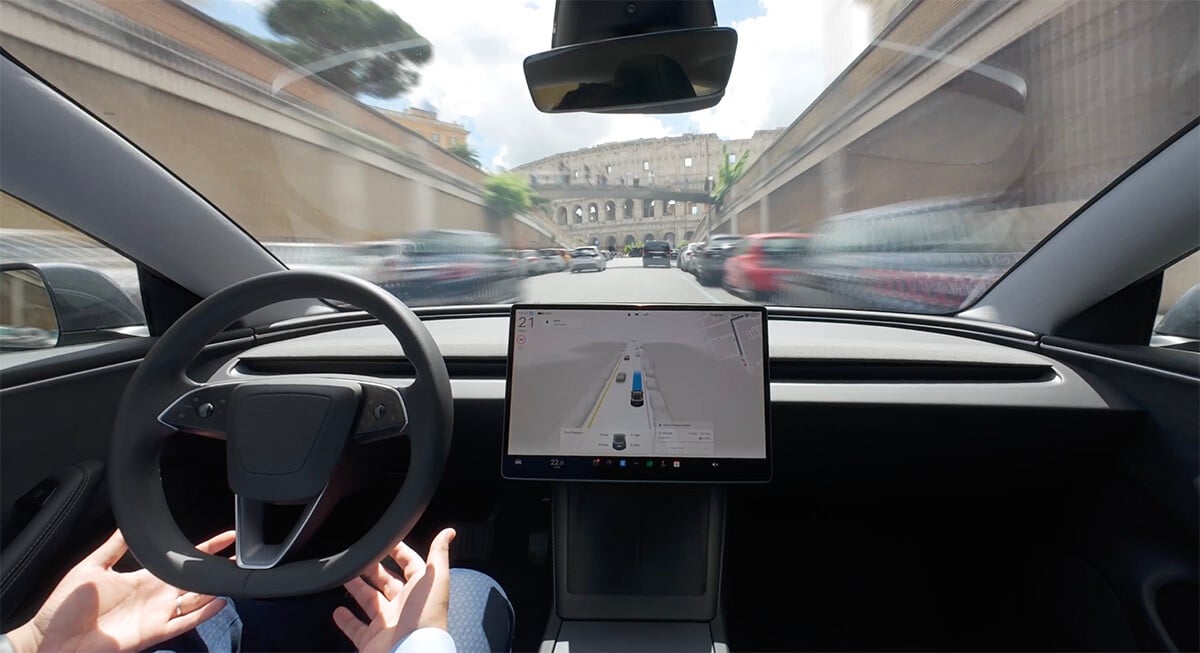 Jazda v centre Ríma bez šoféra. Tesla v Európe testuje systém plne autonómneho riadenia