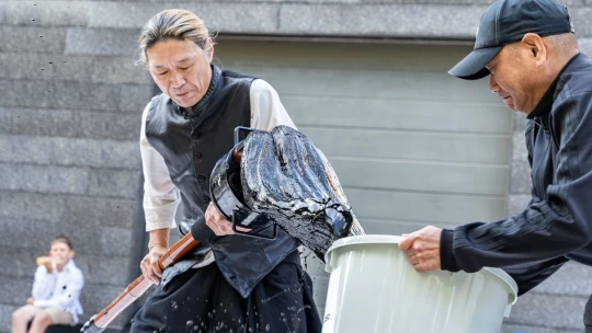 Japonský majster v Liberci. Obraz pripravoval dvadsať rokov, hotový bol za päť sekúnd