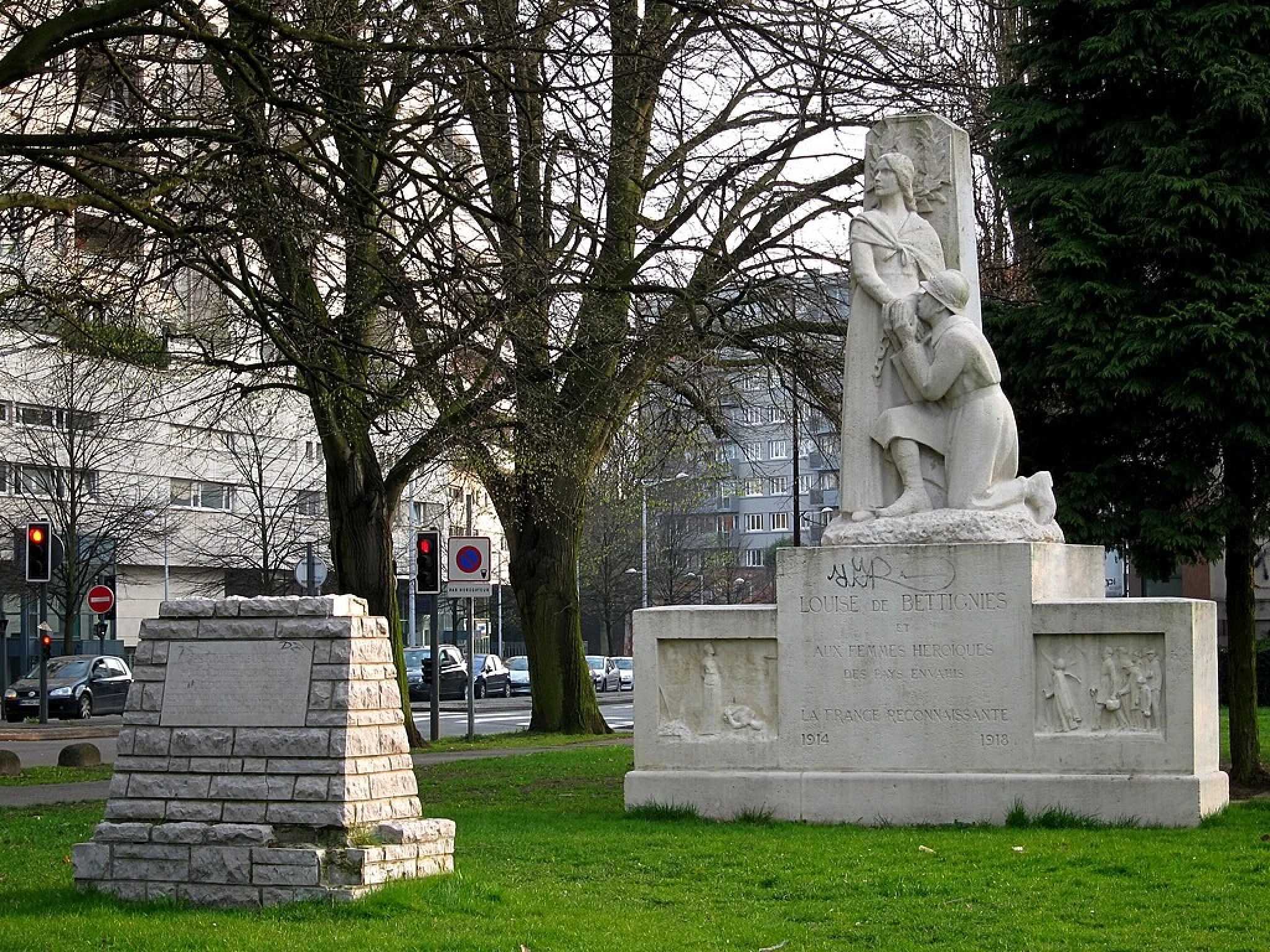 Pamätník venovaný Louise de Bettignies vo francúzskom Lille. Foto: Wikipedia Commons, Velvet, CC BY-SA 3.0