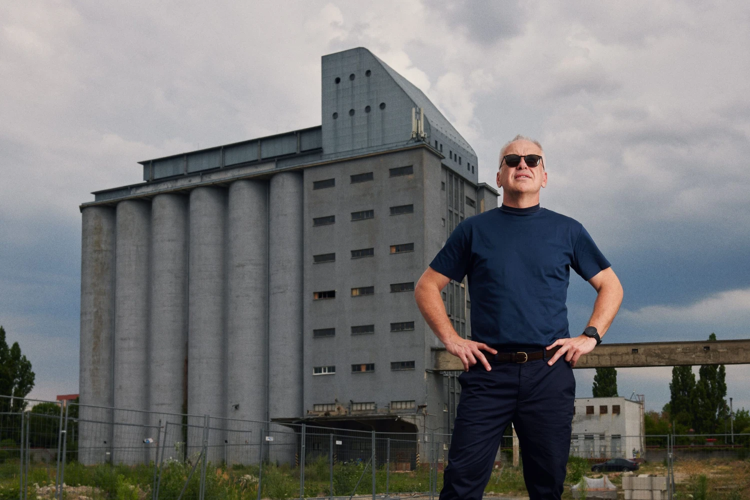 Marián Hlavačka v areáli podniku Palma v Bratislave.