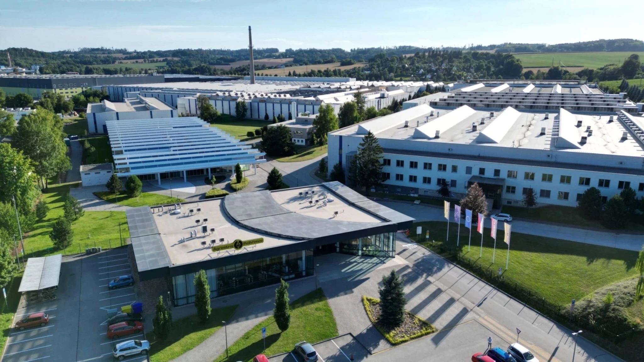 Továreň spoločnosti Agrostroj. 