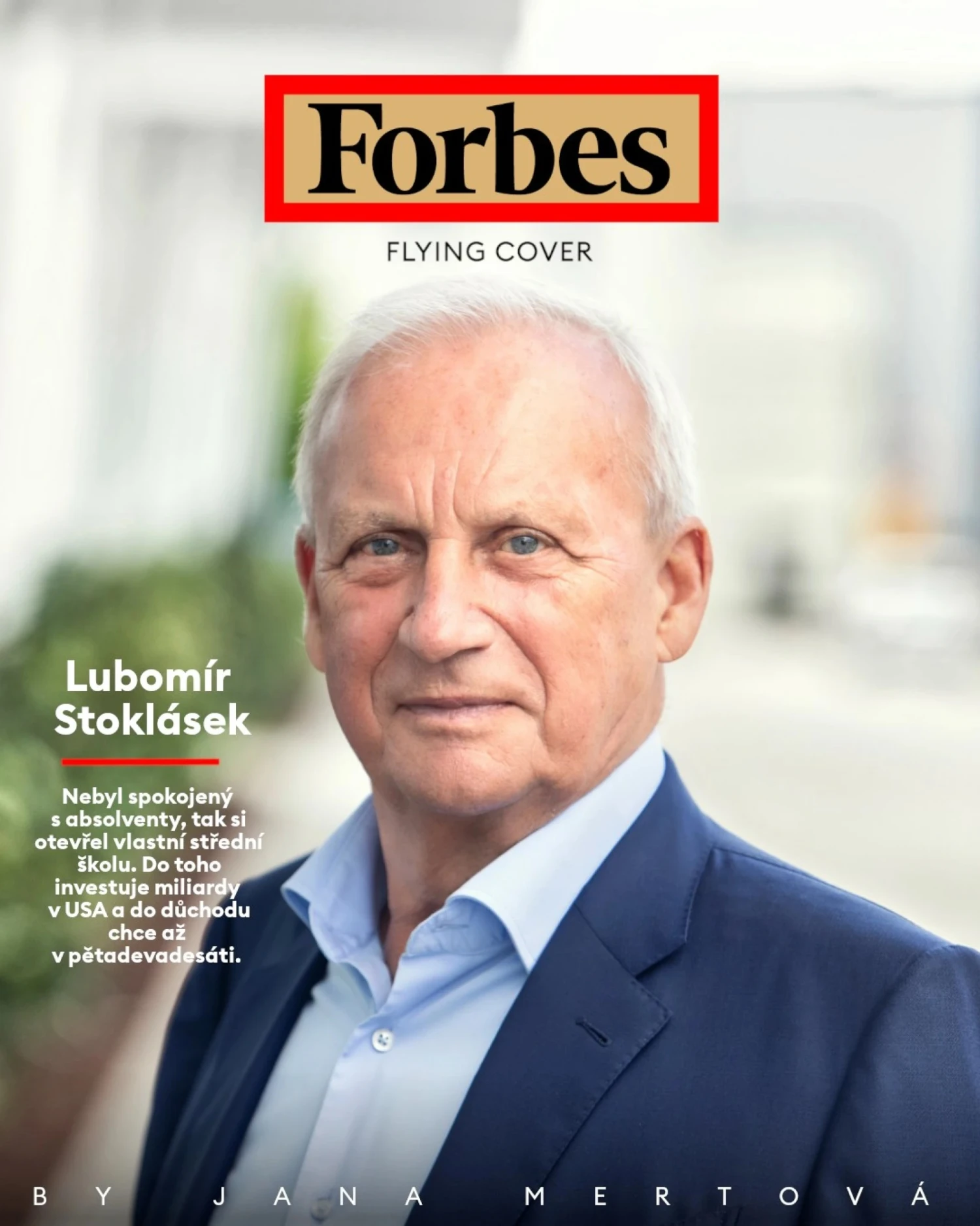Na snímke obálka Forbesu s Ľubomírom Stokláskom.