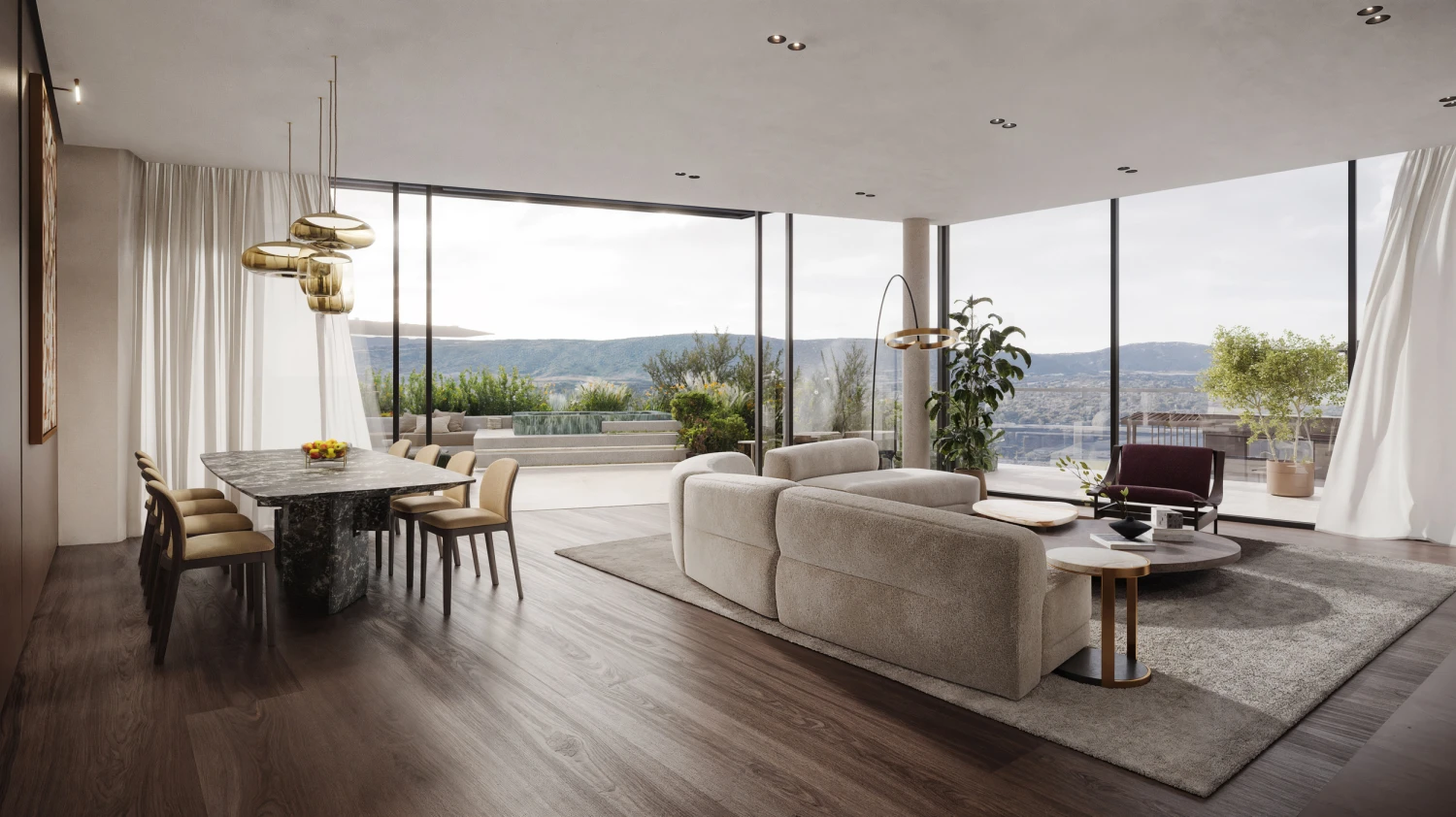 na snímke interiér moderného bytu