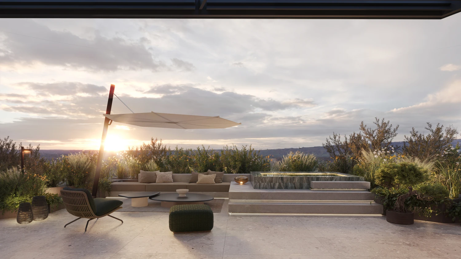 na snímke výhľad z terasy na Dunaj