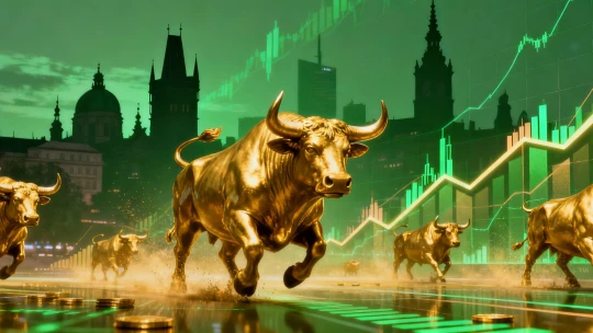 Burzový zázrak z V4? Praha a jej susedia tento rok prekonávajú USA aj bitcoin