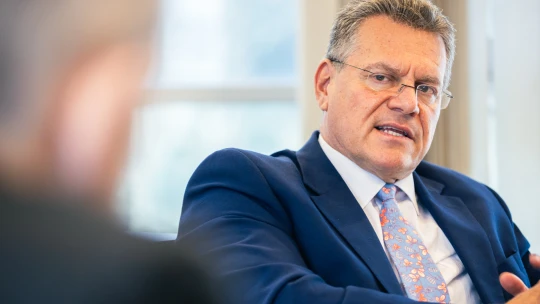 Šefčovič exkluzívne pre Forbes: Obchod s USA? 1,7 bilióna dolárov ročne. Treba ho manažovať denne