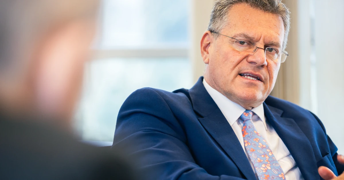 Maroš Šefčovič, komisár Európskej komisie pre obchod a ekonomickú bezpečnosť, v rozhovore pre Forbes