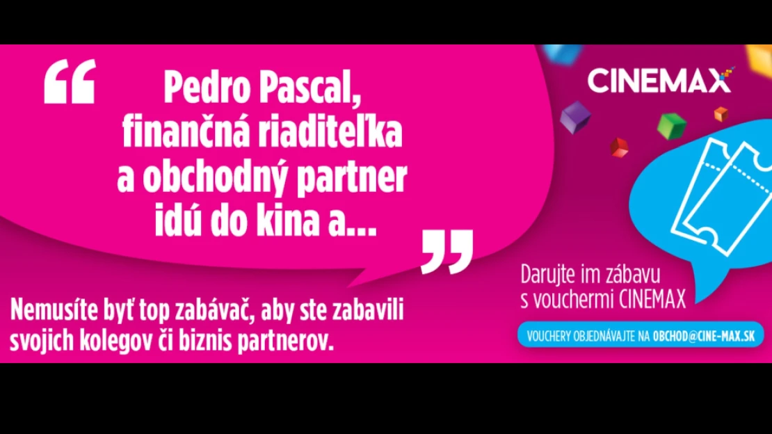 Hľadáte originálny darček pre zamestnancov a partnerov? Darujte im filmový zážitok