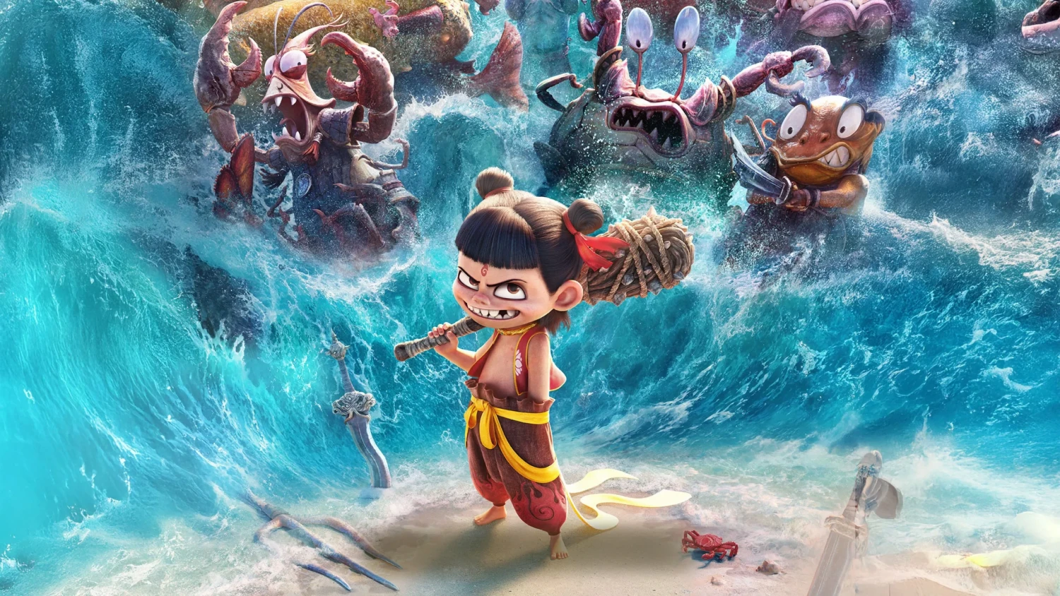 na snímke animované dieťa