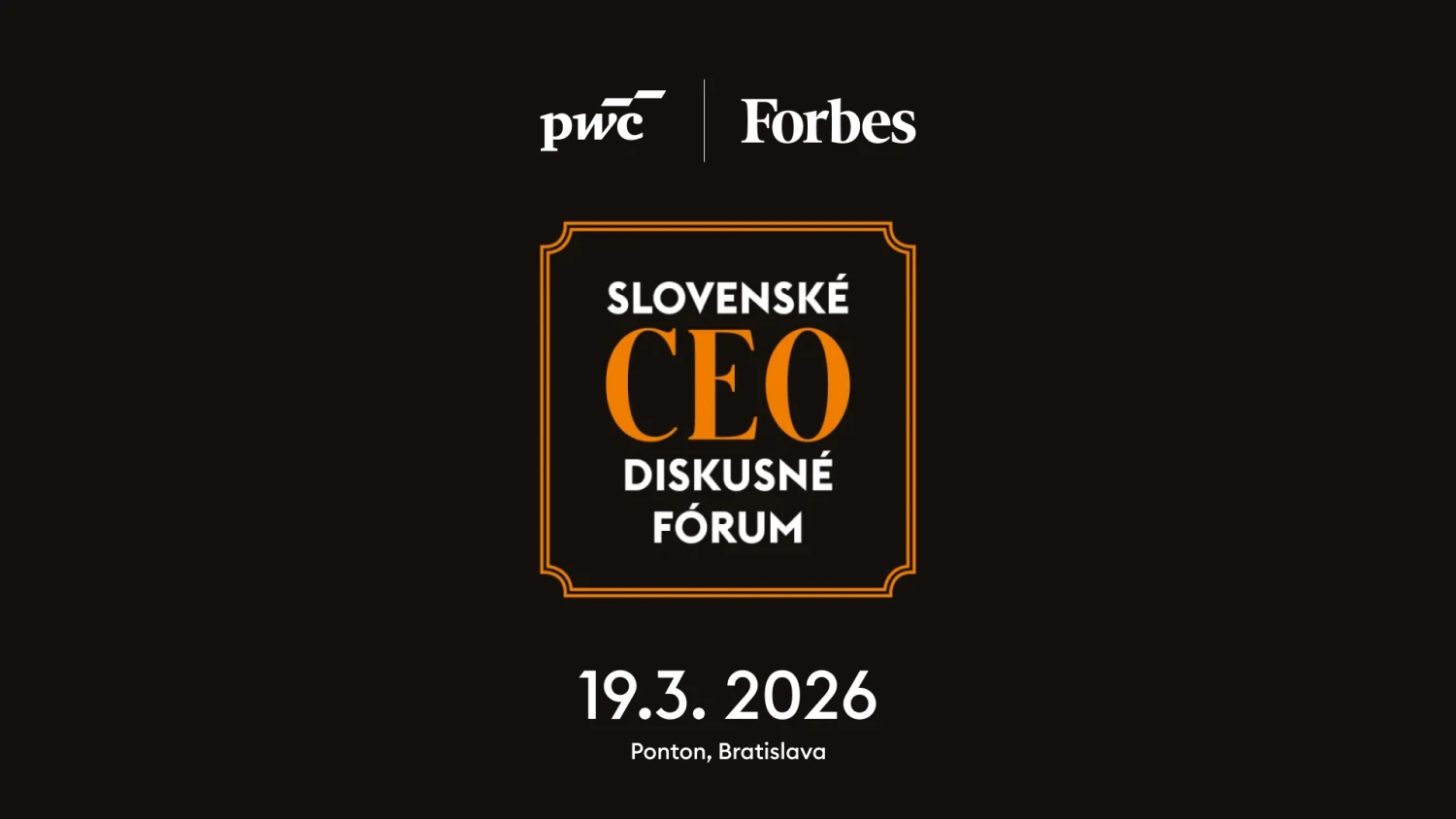 Slovenské CEO diskusné fórum 2026