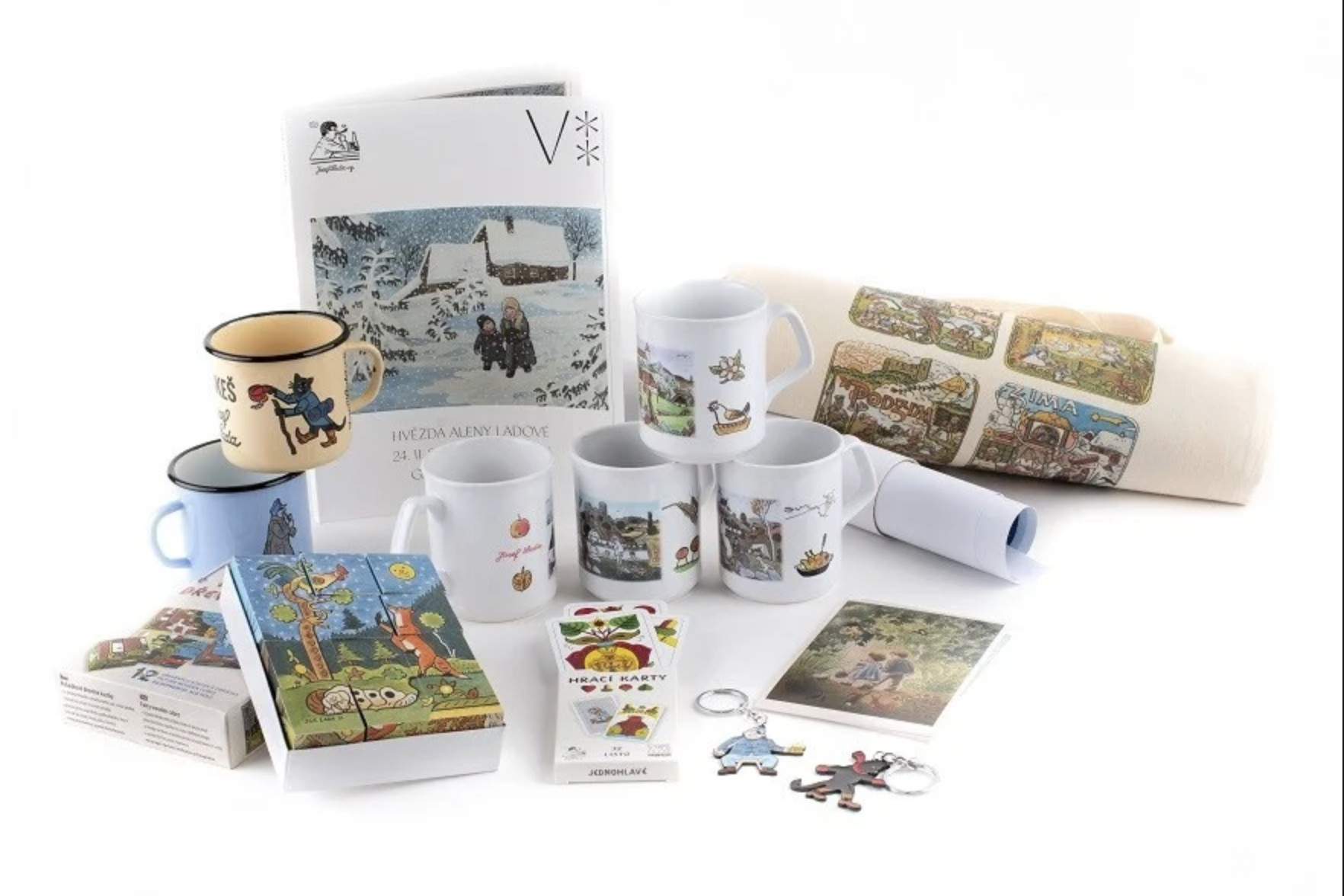 Produkty s motívmi maliara Josefa Ladu