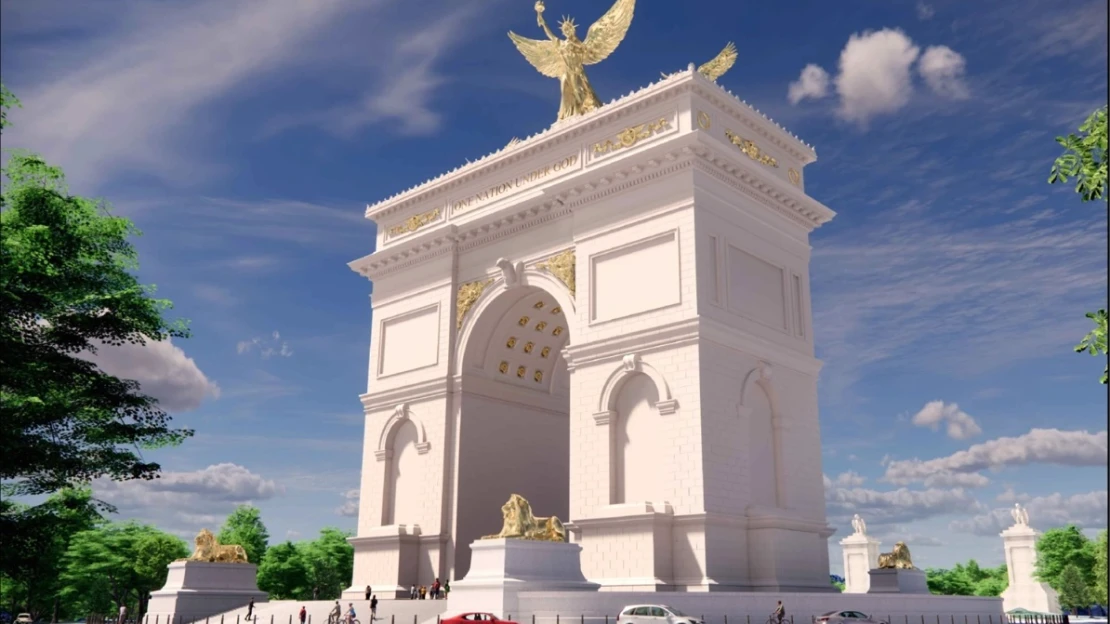 Trumpov víťazný oblúk vo Washingtone má byť „najväčší, krásny, a pre mňa“. Vizualizácie sú hotové