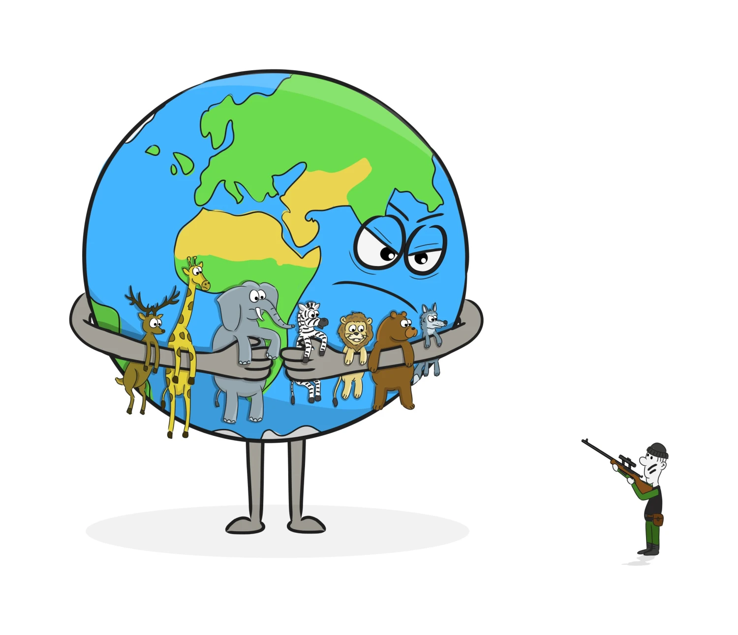 František Czanner, tvorca kanála Angry Earth. Ukážka z ilustrácií.