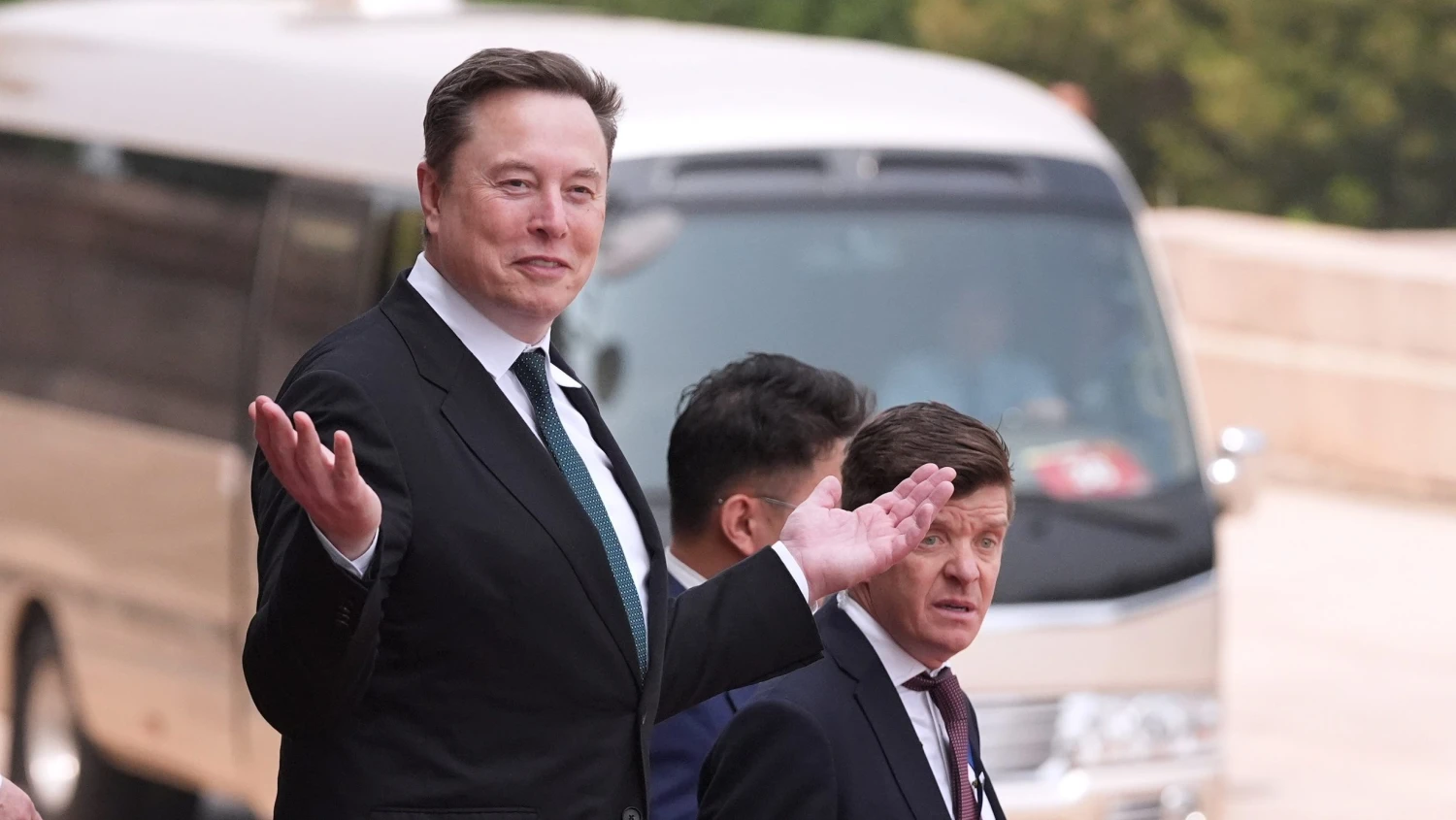 Na snímke Elon Musk