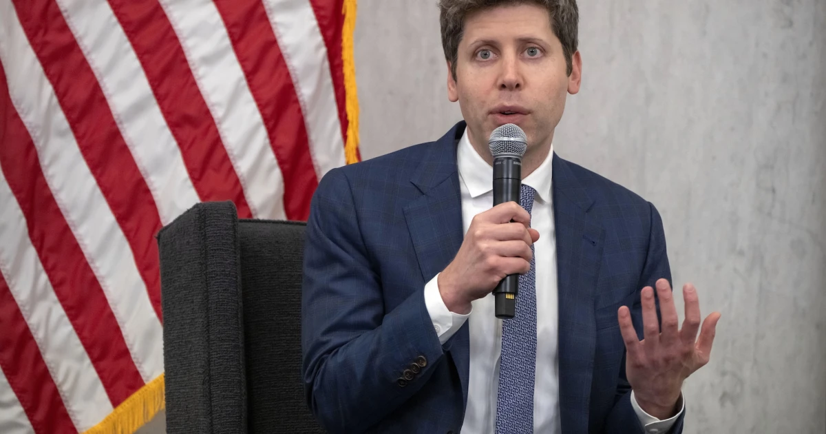 Na snímke šéf OpenAI Sam Altman.
