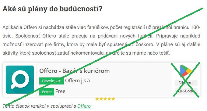 Offero - reklama